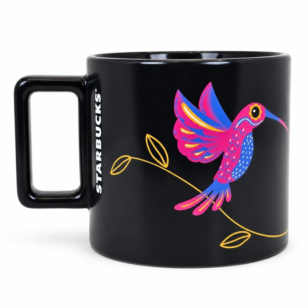 Starbucks 2024 Dia de Muertos Day of the Dead Black Sugar Skull Mug 14 oz